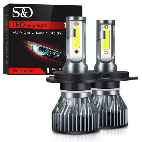 2Pcs 15000LM Mini Car Headlight H1 H4 H7 LED Bulb H8 H11 9005 HB3 9006 HB4 9004 HB1 9007 HB5 H13 Led
