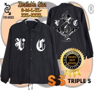 COACH JAKET DESPO SKIT SABBATH CREW THE GRIM REAPER WIND BREAKER JACKET BYCICLE FOLDING BIKE HUMMING