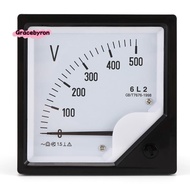 6L2 Voltmeter AC 500V Pointer Type Voltage Meter Mechanical Header