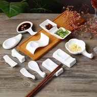 , Chopstick Holder Ceramic Chopstick Holder Hotel Table Pure White Multi-functional Ceramic Chopstick Holder Chopstick