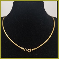 ☪ ❖ ◵ 10k Gold Original, Snake Chain, Fashion Stainless Steel, Kwintas Pang Regalo, Hindi Nag kukup