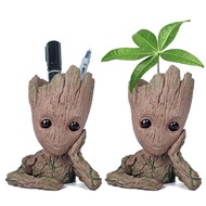 （Personalised gift）Groot Plant Pot Flowerpot Pen Pot Desk Decoration Cartoon Cute Model with Hole