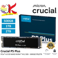 CRUCIAL P5 PLUS / P3 PLUS INT SSD M.2 NVME GEN 4.0 PCIE INTERNAL SOLID STATE DRIVE WITH 3D NAND - 50