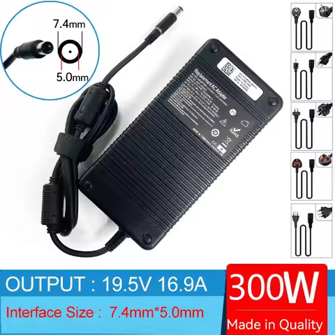 19.5V 16.9A 330W Laptop AC Adapter Charger for Dell Alienware LA330PM160 AW15 R4,AW17 R5,M17X R4,M18