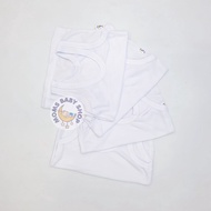 MOMS_ SOFT WHITE BABY SINGLET Contents 4 pcs