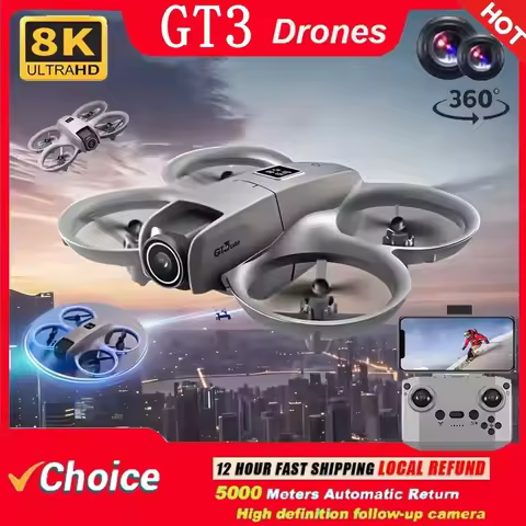 2025 New GT3 Mini Drones 8K GPS Professional HD Aerial Photography Remote Control Aircraft 5G HD Dua
