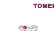 TOMEI Ruby Set Ring White Gold 750