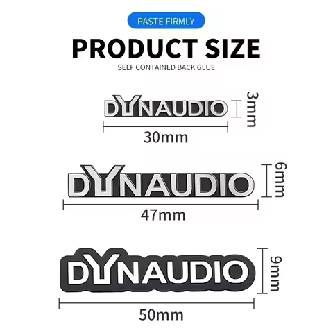 5pcs/10pcs high-quality Metal Dynaudio letter logo car Hi-Fi Speaker audio Speaker Badge stereo Embl