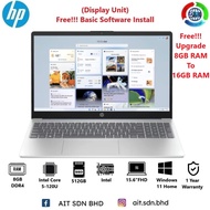 HP 15-fd0618TU 15.6"FHD Laptop Moonlight Blue Intel® Core™ 5-120U 8GB 512GB SSD Intel W11 (Display U