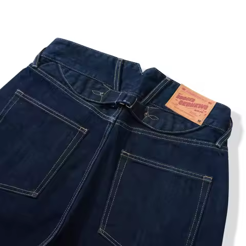 100% Cotton Raw Japanese Selvedge Denim Jeans | 14.75oz Heavyweight Straight Leg | American Vintage 