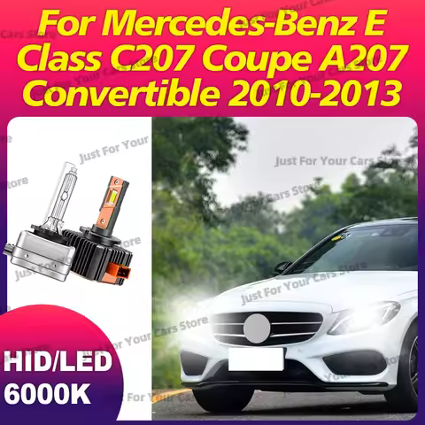 2x HID/LED Headlights 6000K D1S D1 For Mercedes-Benz A B C CLC E Class C207 Coupe A207 Convertible W