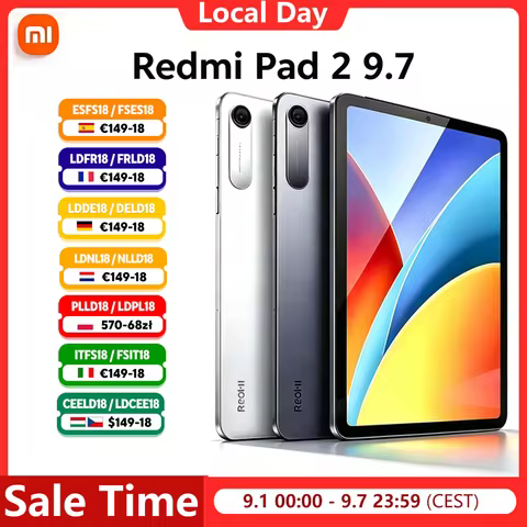 Xiaomi Redmi Pad 2 9.7 Snapdragon 6s 4G Gen 2 Mobile Platform 2K 120Hz Display 7600mAh Massive Batte