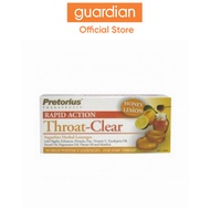 Pretorius Throat Clear Lozenges Honey Lemon, 20pcs
