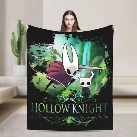 Hollow Knight Silksong Hornet Blankets Coral Fleece Plush Textile Decor Ultra-Soft Throw Blanket for