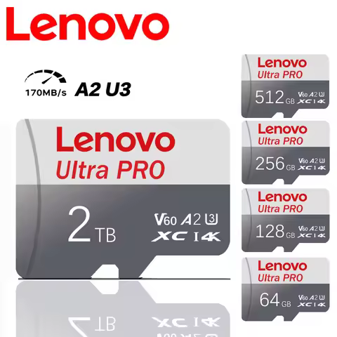 Lenovo 1TB Memory Card 128GB SD Card Class 10 4K TF Card 1TB SD Card 512G High Speed Micro TF SD Car