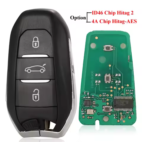 jinyuqin Smart Keyless Go Remote Key 3 Buttons 433MHz 4A PCF7945 ID46 chip for Peugeot 308 408 508 5