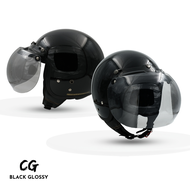 Helm Bogo Retro Dewasa SNI Full Leher Wanita Pria Ori Classic Hijab Helem Cargloss