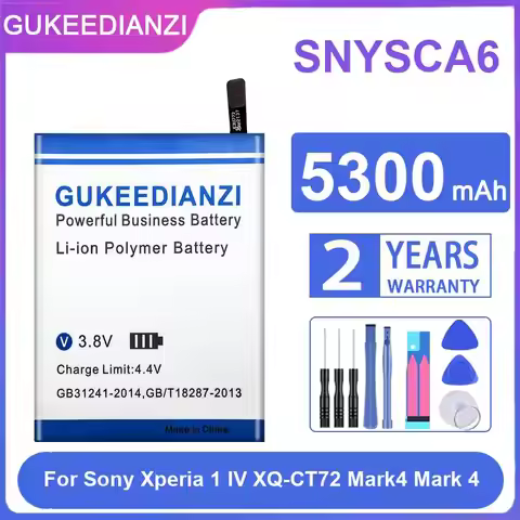 Battery SNYSCA6 For Sony Xperia 1 IV XQ‑CT72 XQ‑CT54 XQ‑CT62 For Xperia 5 IV XQ‑CQ72 XQ‑CQ54 XQ‑CQ62