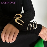 LATINDAY Women's Bracelet, Adjustable Metal Open Cuff Bangles Bracelet,  Hollow Cuff Bracelet Women 
