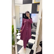 KATUN Latest knit tunic set LatestWanita / Set Haruka CottonWanita Trendy Tunic Skirt Set