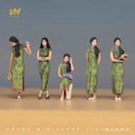 VM 1/64 Scale Cheongsam Beauty Miniature Scene Model Matching 3D Color Printing Doll Model M1H9