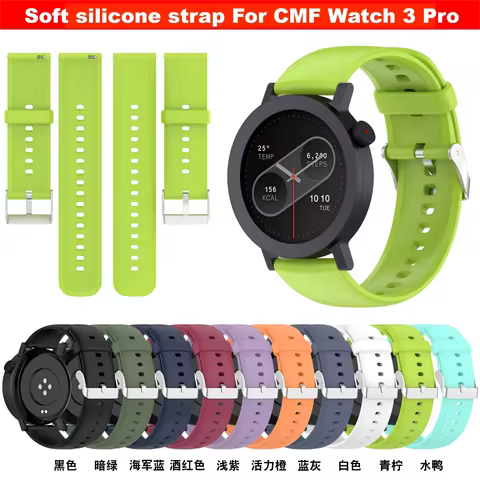 Soft Silicone Strap for CMF Watch 3 Pro Strap Smart Watch Band for CMF Watch Pro 2 1 Watch Strap CMF