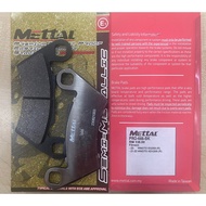 METTAL WMOTO ES250I XDV250I REAR SEMI -MATALLIC BRAKE PAD