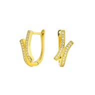 My Juvel 14K Gold Plated S925 Sterling Silver Quinn Huggies Earrings For Women Gift