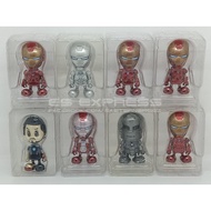 HOT TOYS COSBABY IRON MAN MARK I/II/III/IV/V/VI/VII & TONY STARK SET OF 8