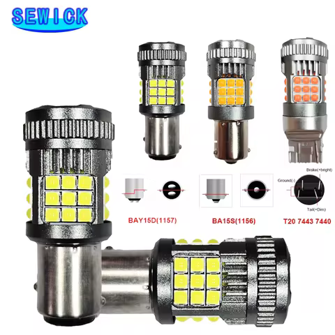 20X Super Bright Car LED Canbus Light 1156 BA15S BAU15S 1157 No Error For Car Reverse Turn Signal La