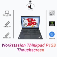 Laptop Workstation Termurah | Lenovo Thinkpad P15S Touchscreen core I7 Gen 10 | NVIDIA Quadro P520 |