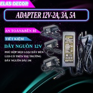 Genuine 12V-5A Adapter, 12V-5A (DC) Power Converter Adapter (Black), 12V 5A Power Supply Led Sticker