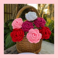 Crochet Roses 1 Flower