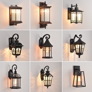 【In Stock】Black Outdoor Wall Lamp Waterproof LED Wall Lights Indoor Porch Light Room Decor Bedside L