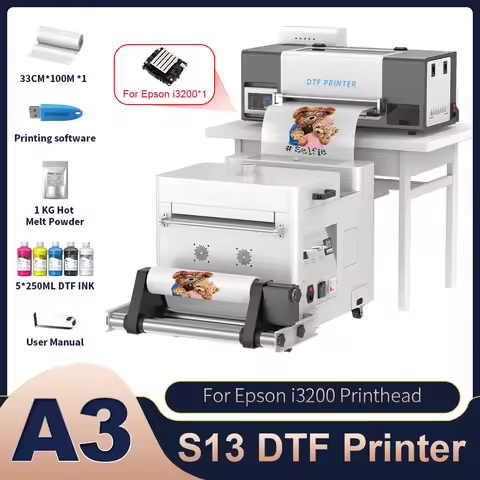 A3 DTF Printer XP600 Impresora A3 DTF Printer Machine T-Shirts Printer I3200 A3 DTF Printer for T-Sh