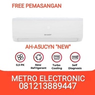 AC SHARP AH-A5UCYN 12PK 340WATT LOW WATT NEW PASANG DEPOK Limited