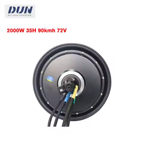 YMMotor 12*3.5 inch 2000w 90kmh 72v 35H High Speed BLDC In-Wheel Hub Motor