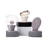 Jewelry Props Glass Cover Bracelet Display Stand Ornament Display Necklace Jewelry Ring T37O