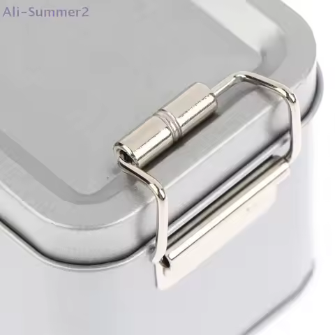 {MX} Rectangular Buckle Tinplate Box Cookie Cake Packaging Box With Buckle Metal Candy Storage Box O