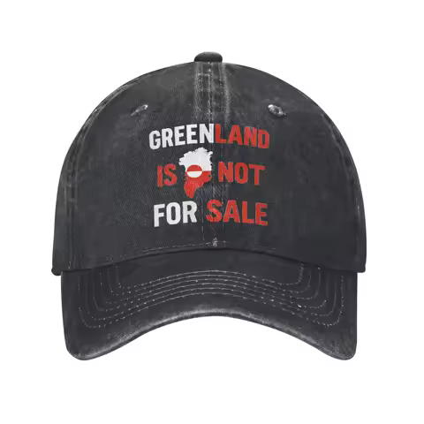 Greenland Is Not For Sale Wear Baseball Caps Unisex Daily Hats Cap Adjustable Trucker Hat