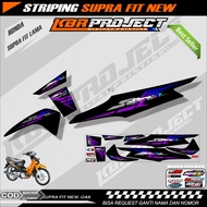 SUPRA FIT NEW STIKER STRIPING PREMIUM MOTOR PREMIUM KEREN LIS VARIASI SUPRA FIT NEW STIKER MOTOR HON