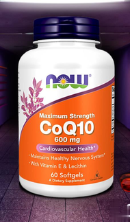 CoQ10 600 MG w/ Vitamin E &amp; Soy Lecithin by NOW FOODS