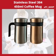 Stainless Steel 304 450ml Thermos Coffee mUG | 450ml Termos Air Panas | Termos Kopi Panas | 不锈钢304保温