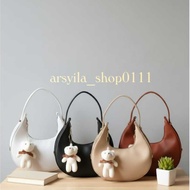 GANTUNGAN NAIRA Women's Sling Bag Moon Bag/ Free Doll Hanger Moon Bag/ Women's Bag/