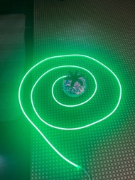 電競設備 RAZER綠 USB LED 軟燈帶 極低耗電(5V) 約3m