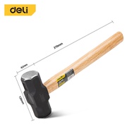 Deli ด้ามจับที่แข็งแรง ค้อน น้ำหนัก 1.4-1.8 กิโลกรัม ตอกหิน ด้ามไม้ หัวเหล็ก Sledge Hammer