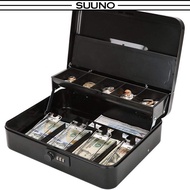 Tray Cash Lockable Security Cashier Drawer Storage  Safety Deposit Box Steel Money Portable Cash Box