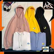 MALAYSIA UP📣(AZWAR SHOP) Autumn Fashion Trend Weather Printed Pattern Style Men & Women Hoodie Top N