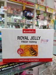 KORDEL'S ROYAL JELLY FRESH 1020MG 3 BOTT X 30 SOFTGELS (EXP:05/23)