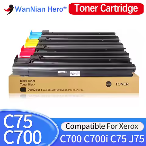 1pcs Compatible Toner Cartridge With chip for Fuji Xerox 700i C700 DC700 C75 J75 Press Printer Color